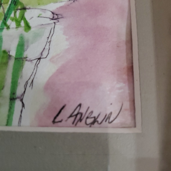 Framed Original Watercolor, Pretty As A Daisy, By Lynn Anglin - Picture 4 of 10